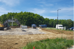 Début des travaux Du hangar PSAV